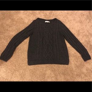 NWOT Dark Gray LOFT Sweater